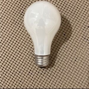 GE White 40W Incandescent Light Bulb